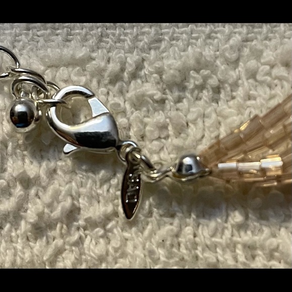 24” Sea/Sky 4 layers multi-strand beaded necklace - Picture 2 of 3